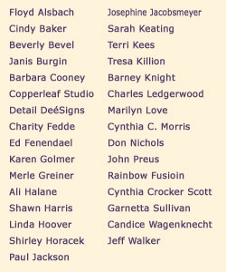 List of Artists
